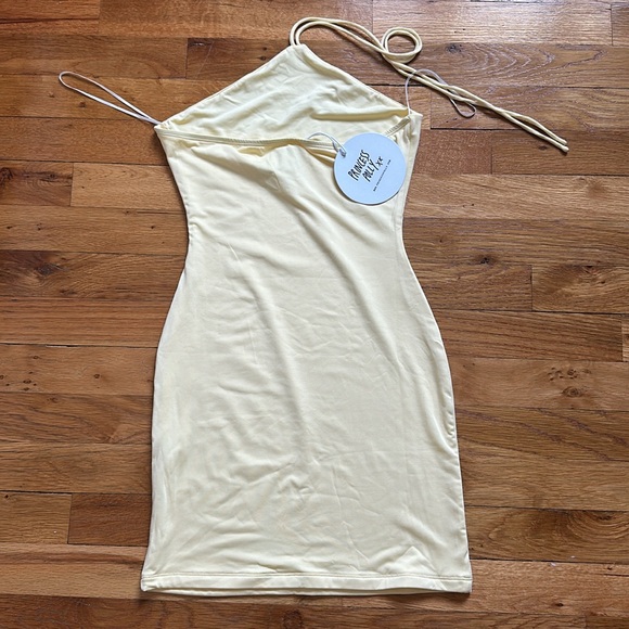 Princess Polly Scarlette Mini Dress Yellow - Picture 3 of 4